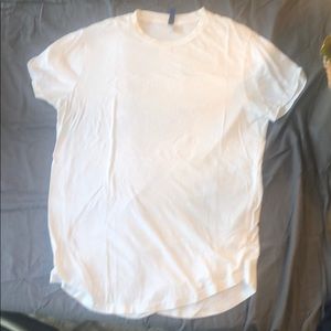H&M size Large long White tee round bottom